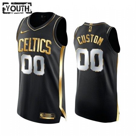Maglia NBA Boston Celtics Personalizzate 2020-21 Nero Golden Edition Swingman - Bambino